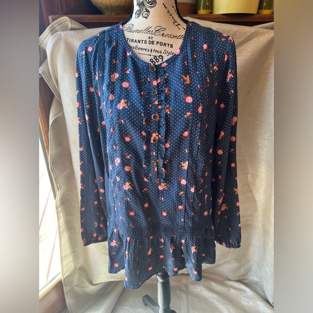 Matilda Jane Navy Blouse